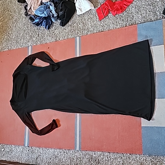 STUNNING LONG SLEEVE LINED CROTCHLESS MAXI TUBE DRESS - Picture 5 of 11